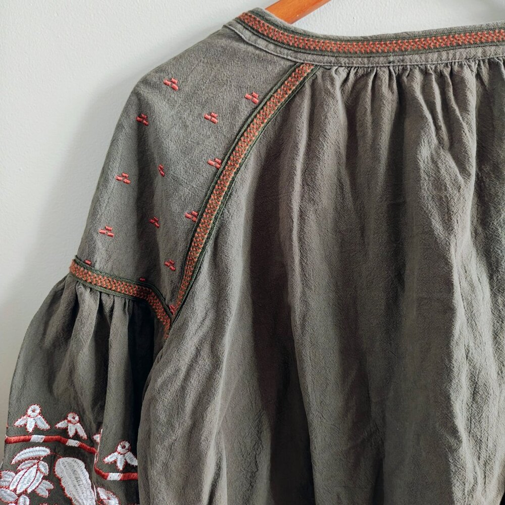 RD + KOKIO For Anthropologie Embroidered Top/Jacket - Picture 3 of 12